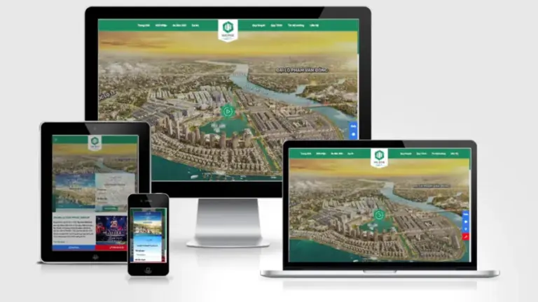 Mẫu landing page dự án bất động sản vạn phúc city