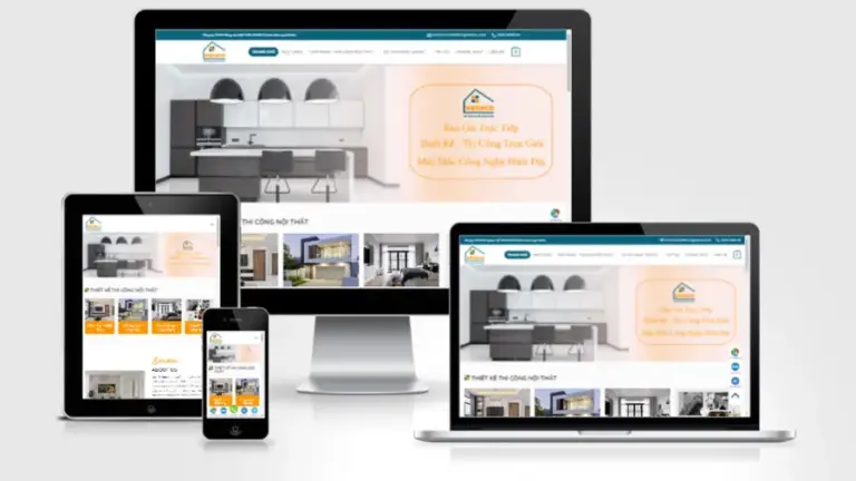 Mẫu website bán hàng nội thất 01
