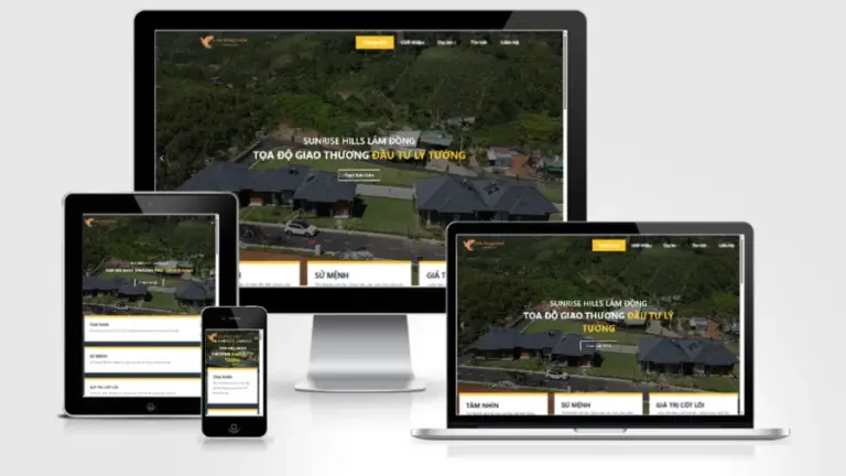 Mẫu website bất động sản nhiều sản phẩm 13