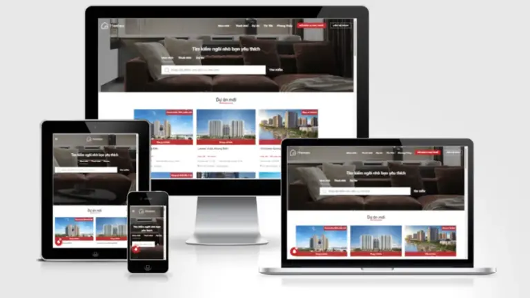 Mẫu website bất động sản nhiều sản phẩm 3