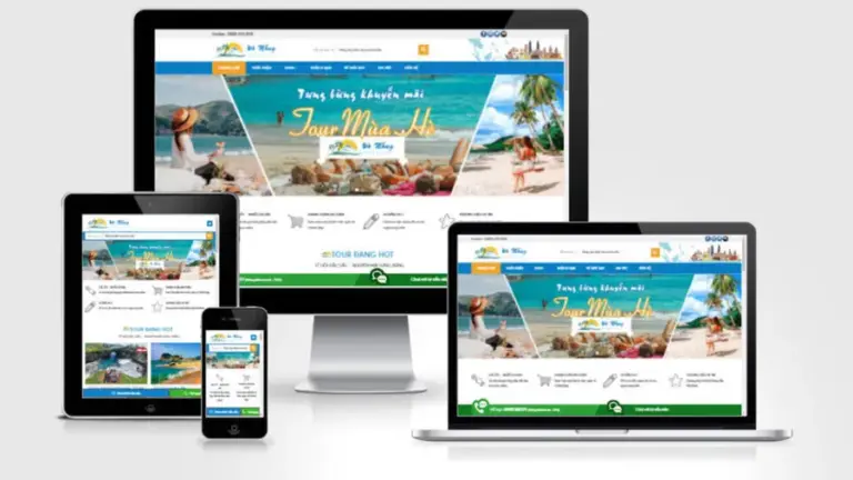 Mẫu website công ty du lịch