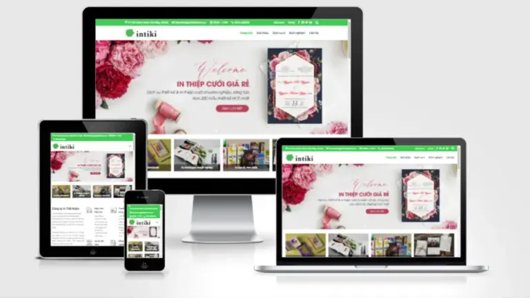 Mẫu website dịch vụ in ấn tiết kiệm