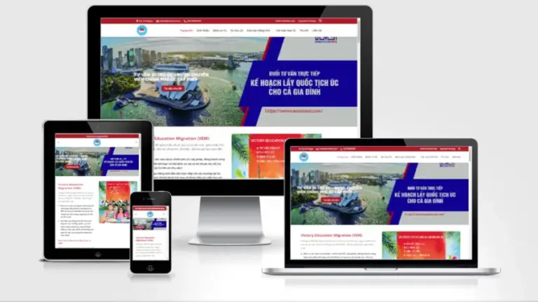 Mẫu website giáo dục, định cự