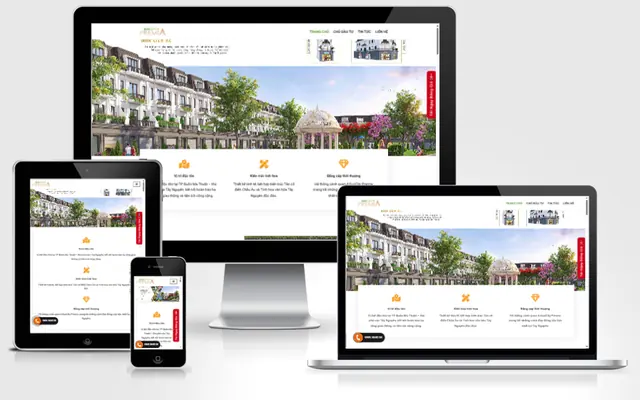 Ảnh chụp giao diện Landing page bất động sản Ecocity