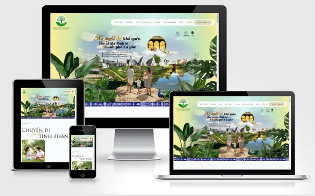 Ảnh chụp giao diện Landing page bất động sản Làng OA