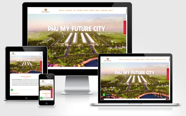 Ảnh chụp giao diện Landing page dự án Bất động sản 01