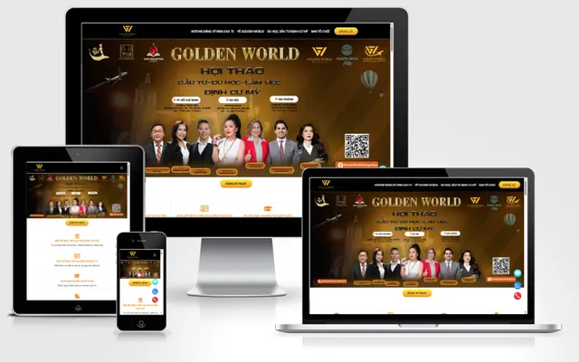 Ảnh chụp giao diện Landing page EB5