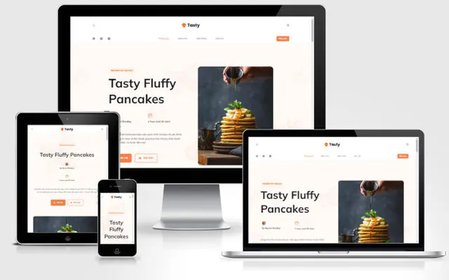 Ảnh chụp giao diện Website bán bánh ngọt