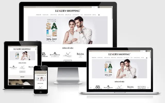 Ảnh chụp giao diện Website bán đồng hồ 01