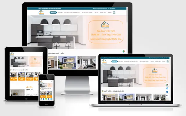 Ảnh chụp giao diện Website bán hàng nội thất 01