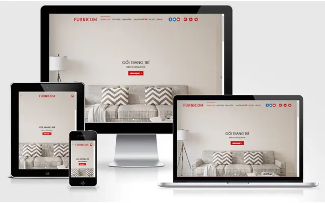 Ảnh chụp giao diện Website bán hàng nội thất 3