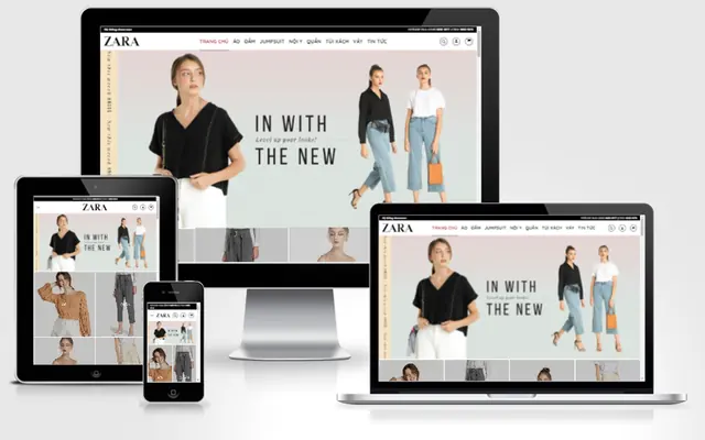 Ảnh chụp giao diện Website bán hàng thời trang 1