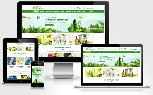 Ảnh chụp giao diện Website bán mỹ phẩm 02