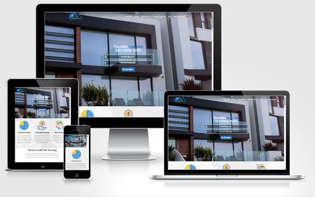 Ảnh chụp giao diện Website bất động sản nhiều sản phẩm 12