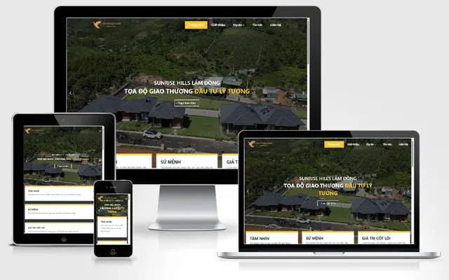 Ảnh chụp giao diện Website bất động sản nhiều sản phẩm 13