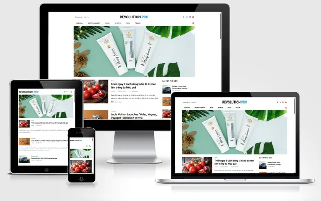 Ảnh chụp giao diện Website blog 01