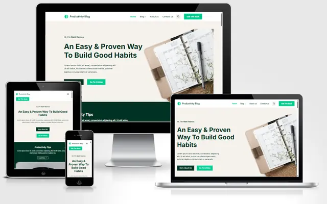 Ảnh chụp giao diện Website blog affiliate