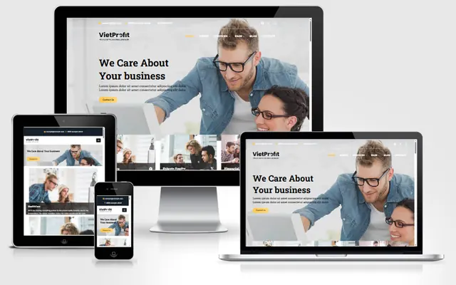 Ảnh chụp giao diện Website công ty dịch vụ tài chính