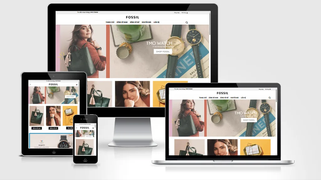 Ảnh chụp giao diện Website bán đồng hồ 03