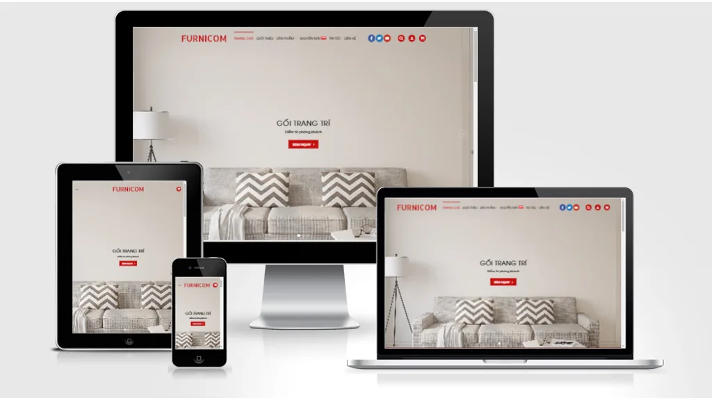 Ảnh chụp giao diện Website bán hàng nội thất 3