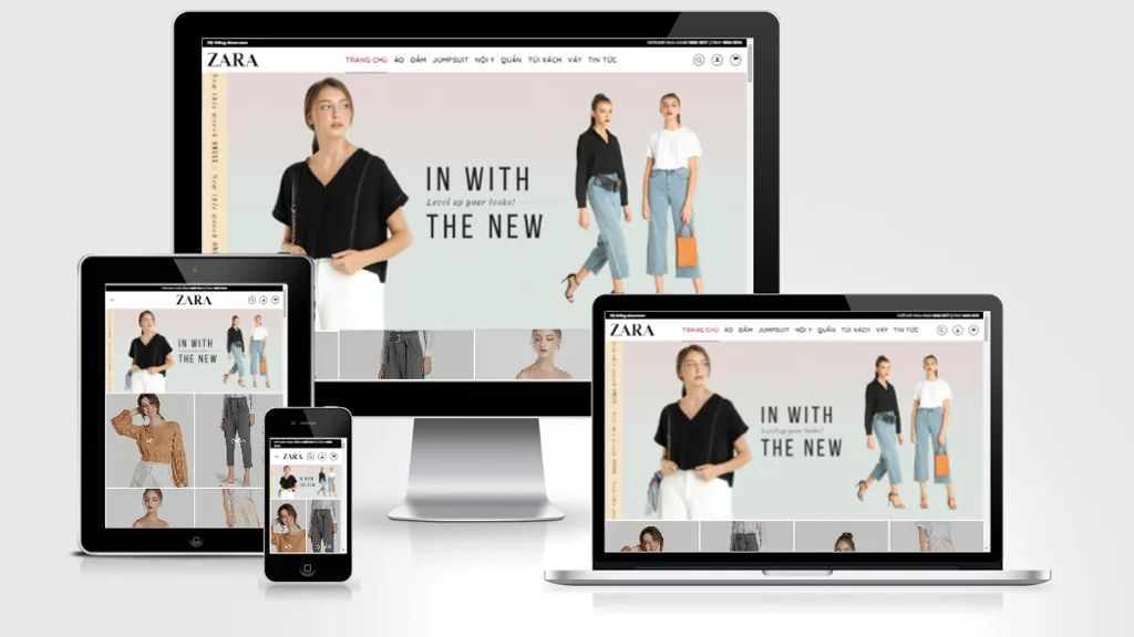 Ảnh chụp giao diện Website bán hàng thời trang 1
