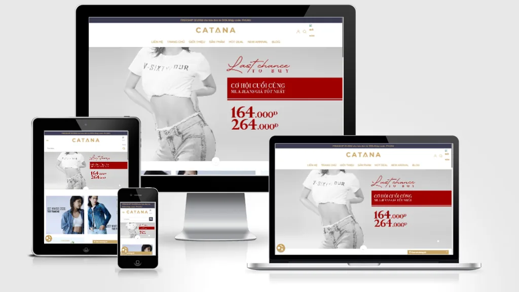 Ảnh chụp giao diện Website bán hàng thời trang 3