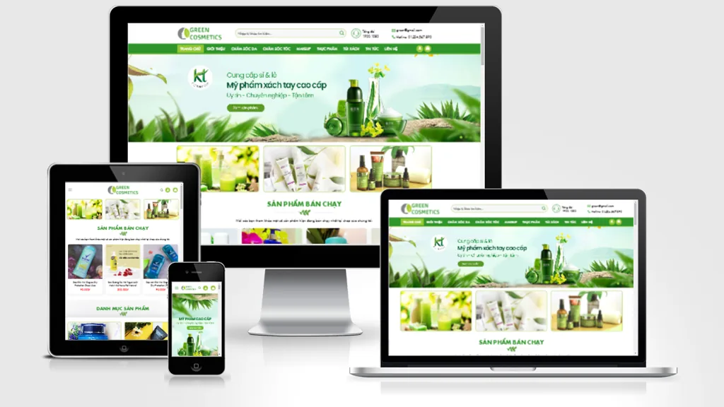 Ảnh chụp giao diện Website bán mỹ phẩm 02