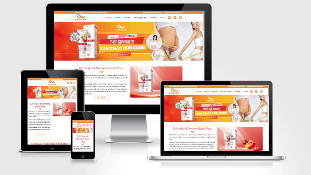 Ảnh chụp giao diện Website bán mỹ phẩm 03