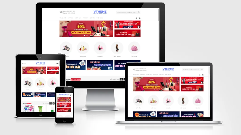 Ảnh chụp giao diện Website bán mỹ phẩm 04