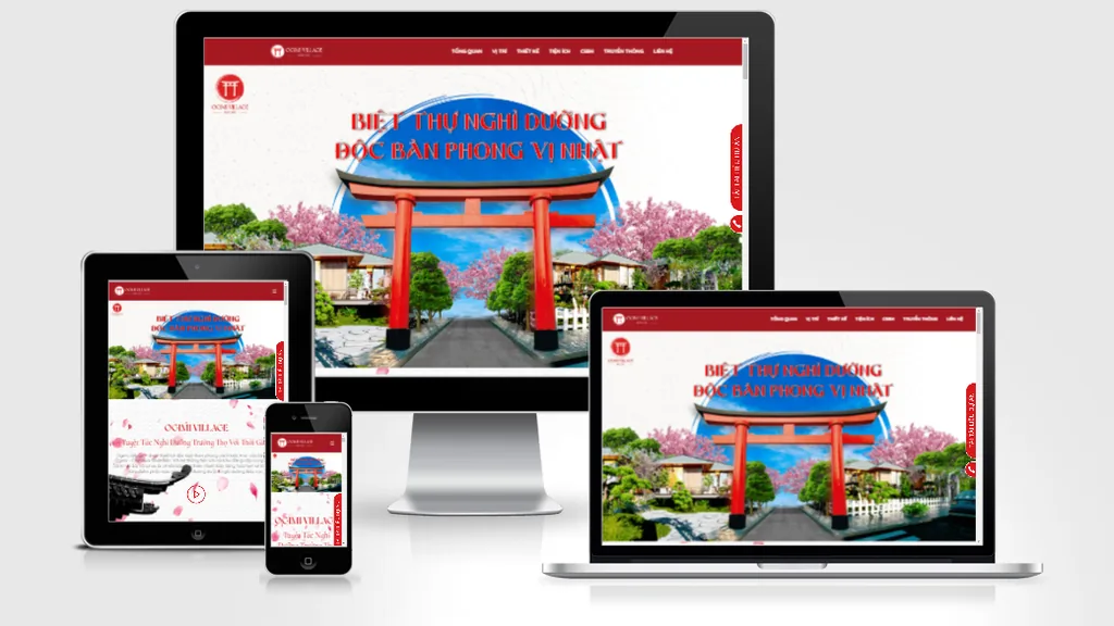 Ảnh chụp giao diện Website bất động sản Ogimi Bảo Lộc