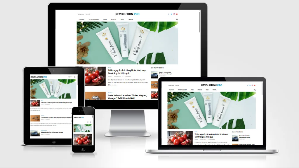 Ảnh chụp giao diện Website blog 01