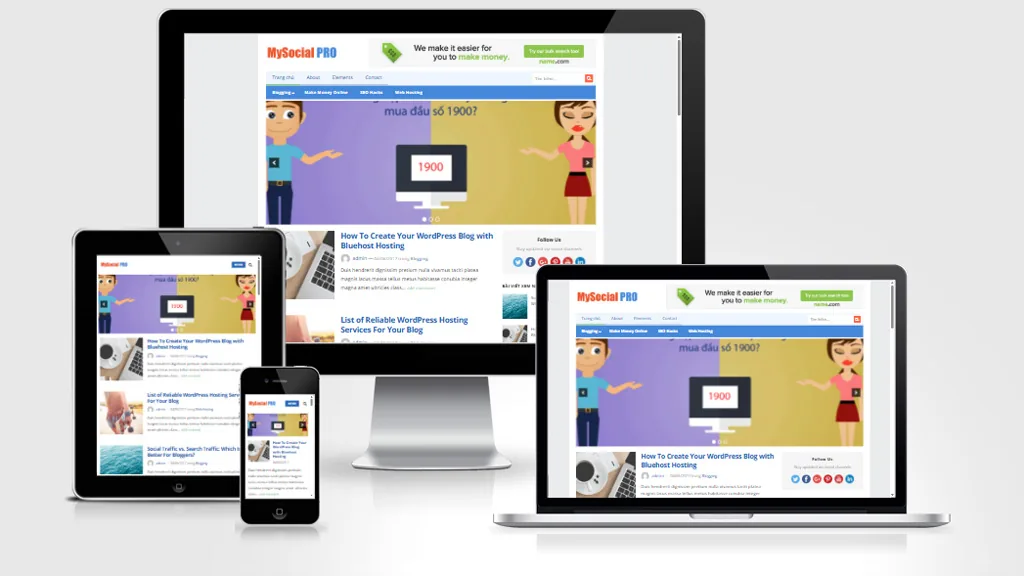 Ảnh chụp giao diện Website blog 02