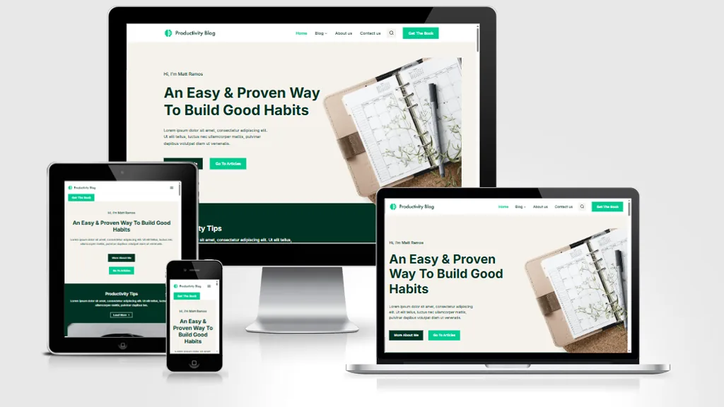 Ảnh chụp giao diện Website blog affiliate
