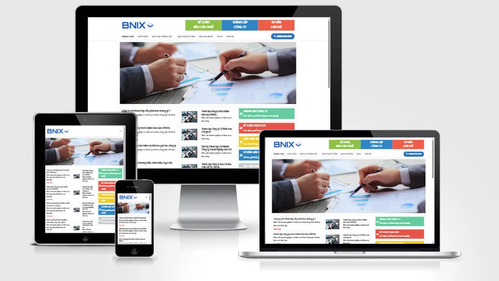 Ảnh chụp giao diện Website dịch vụ kế toán, tài chính 03