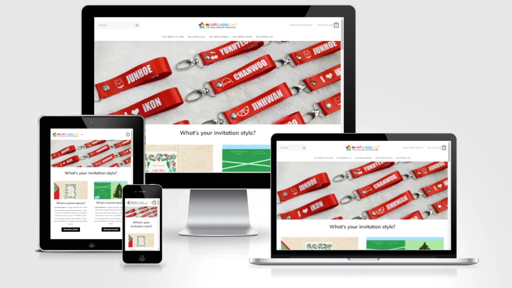 Ảnh chụp giao diện Website in ruybang